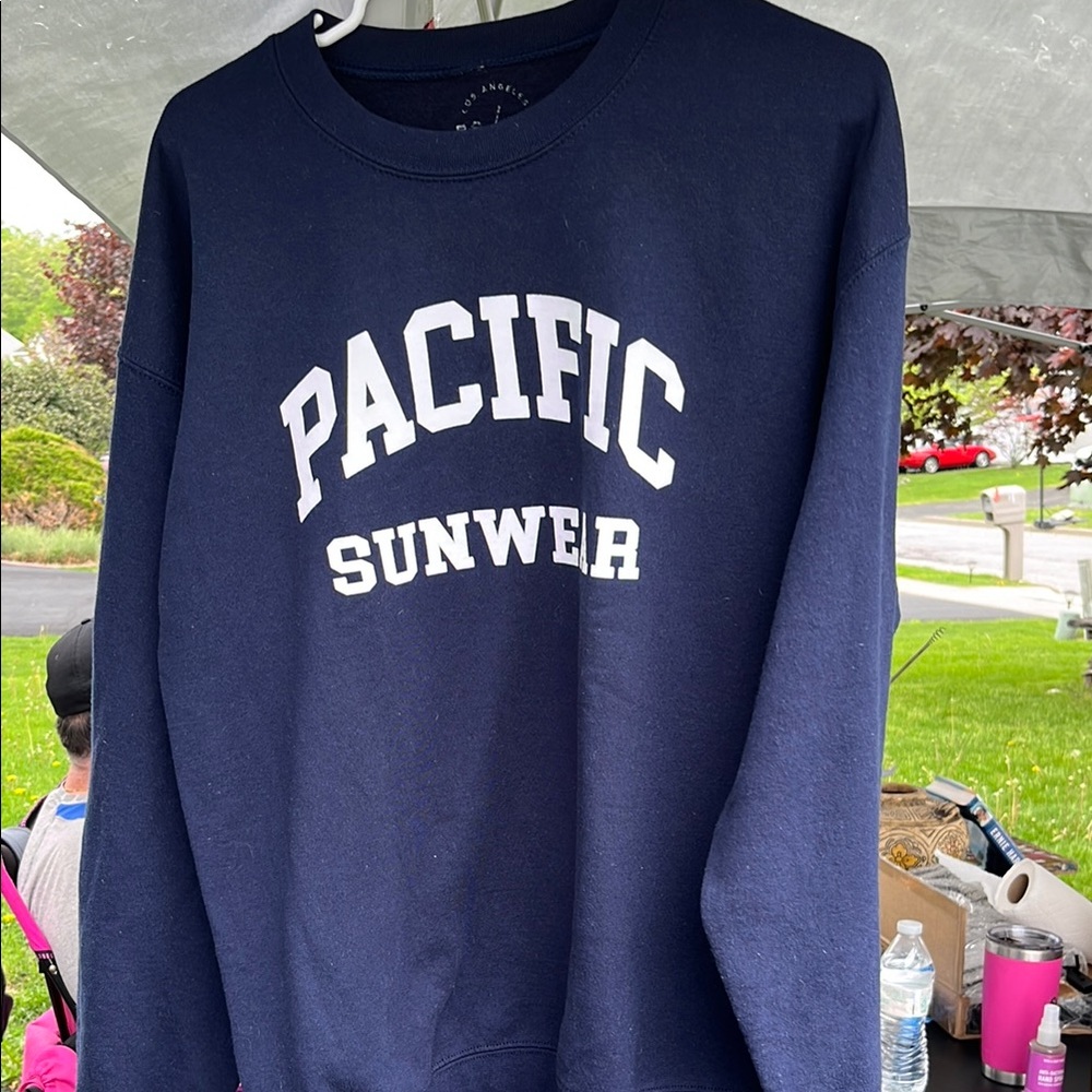 Pacific Sunwear Blue Crewneck Sweater